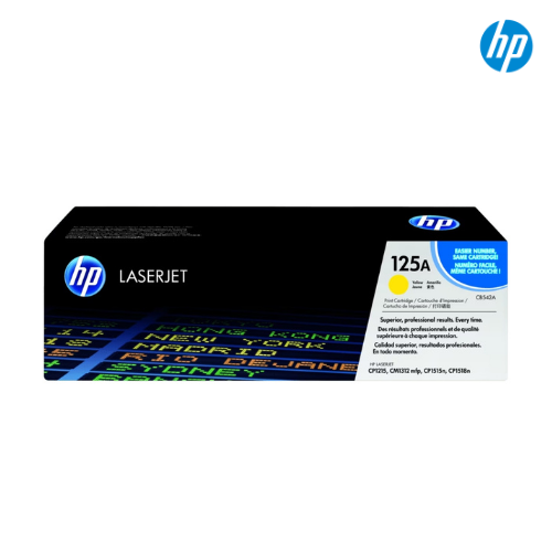 ตลับหมึกแท้ Toner Original Compatible HP CB542A Yellow, 125A